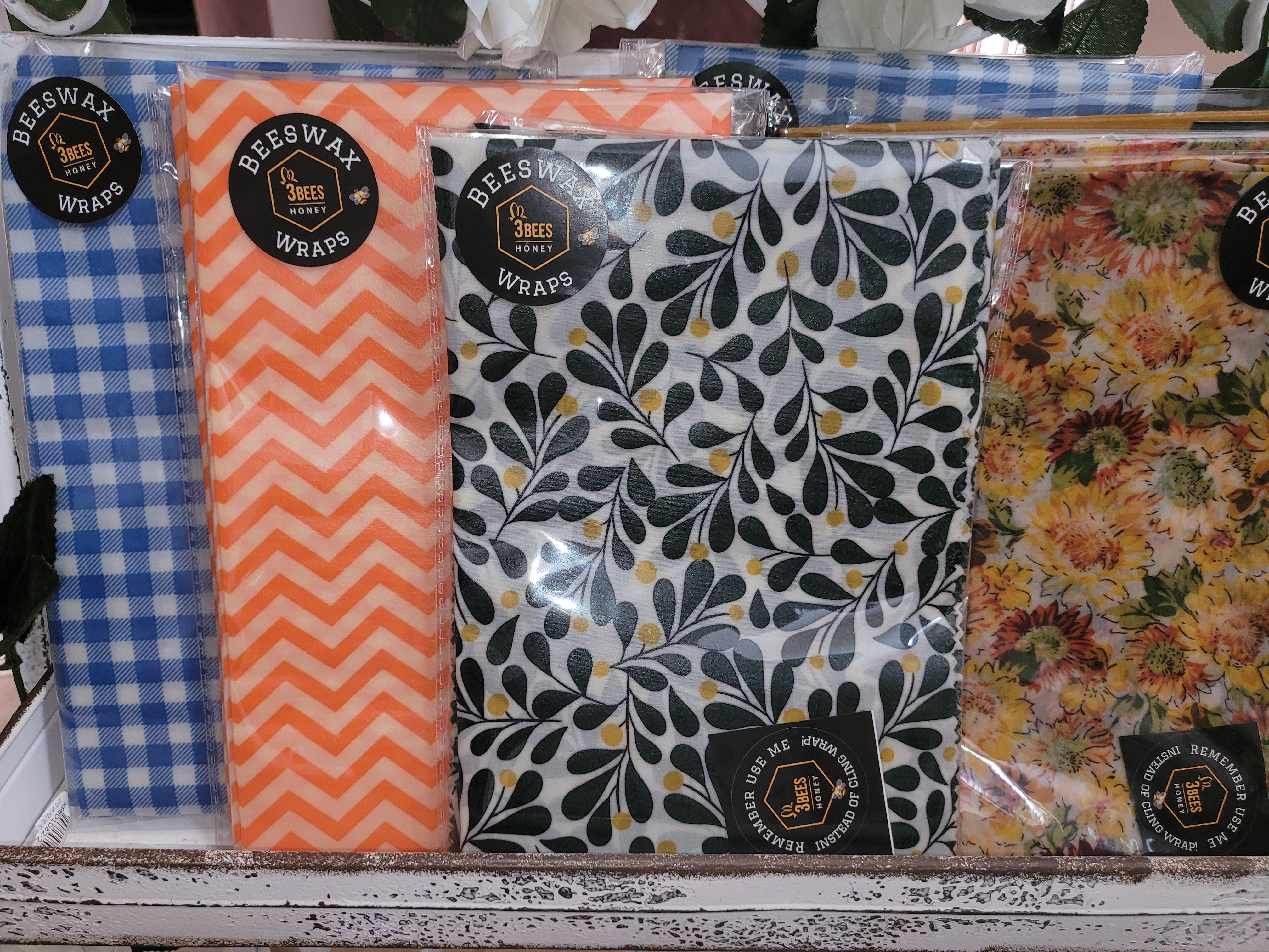 3Bees Honey Beeswax Wraps