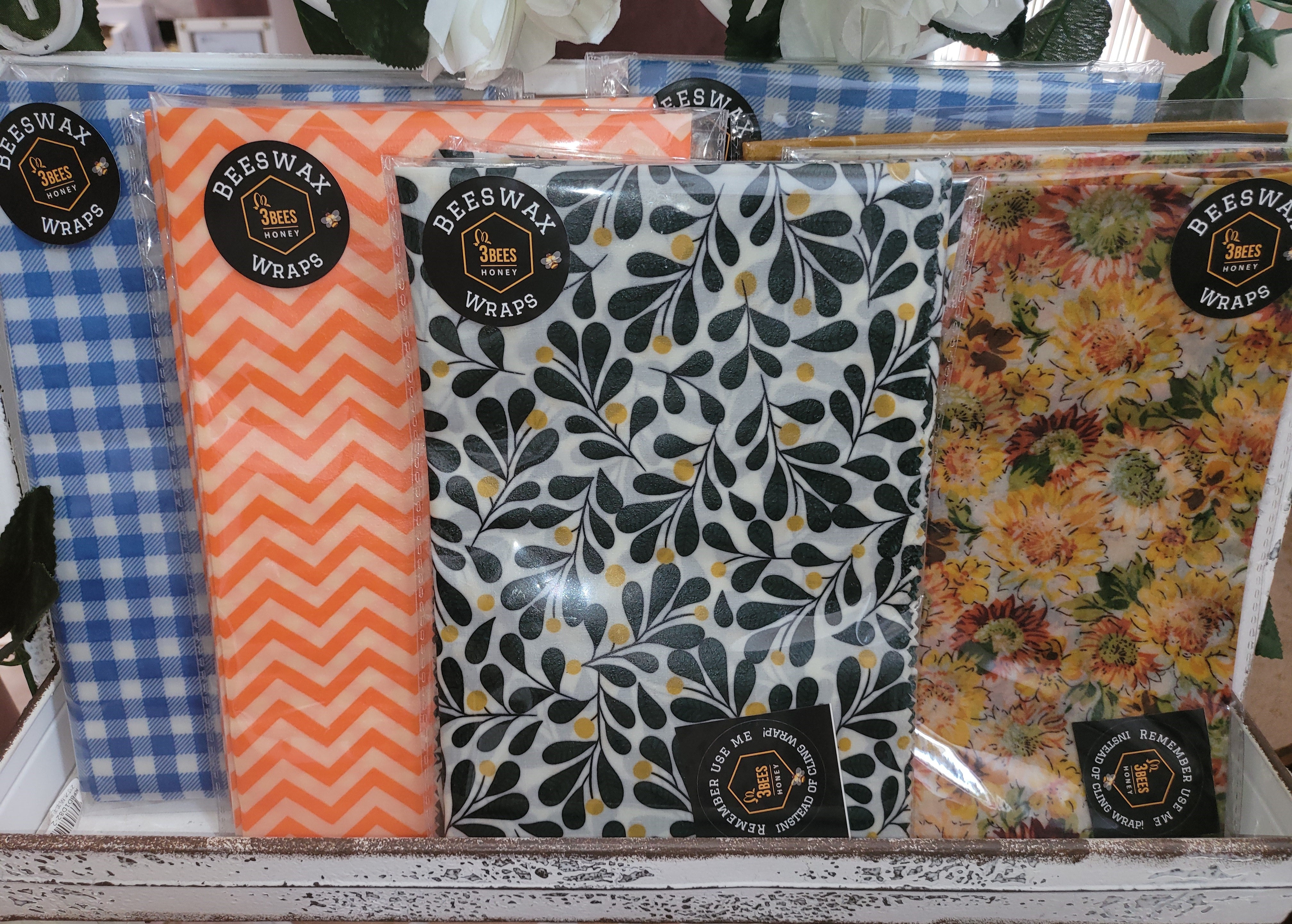 3Bees Honey Beeswax Wraps