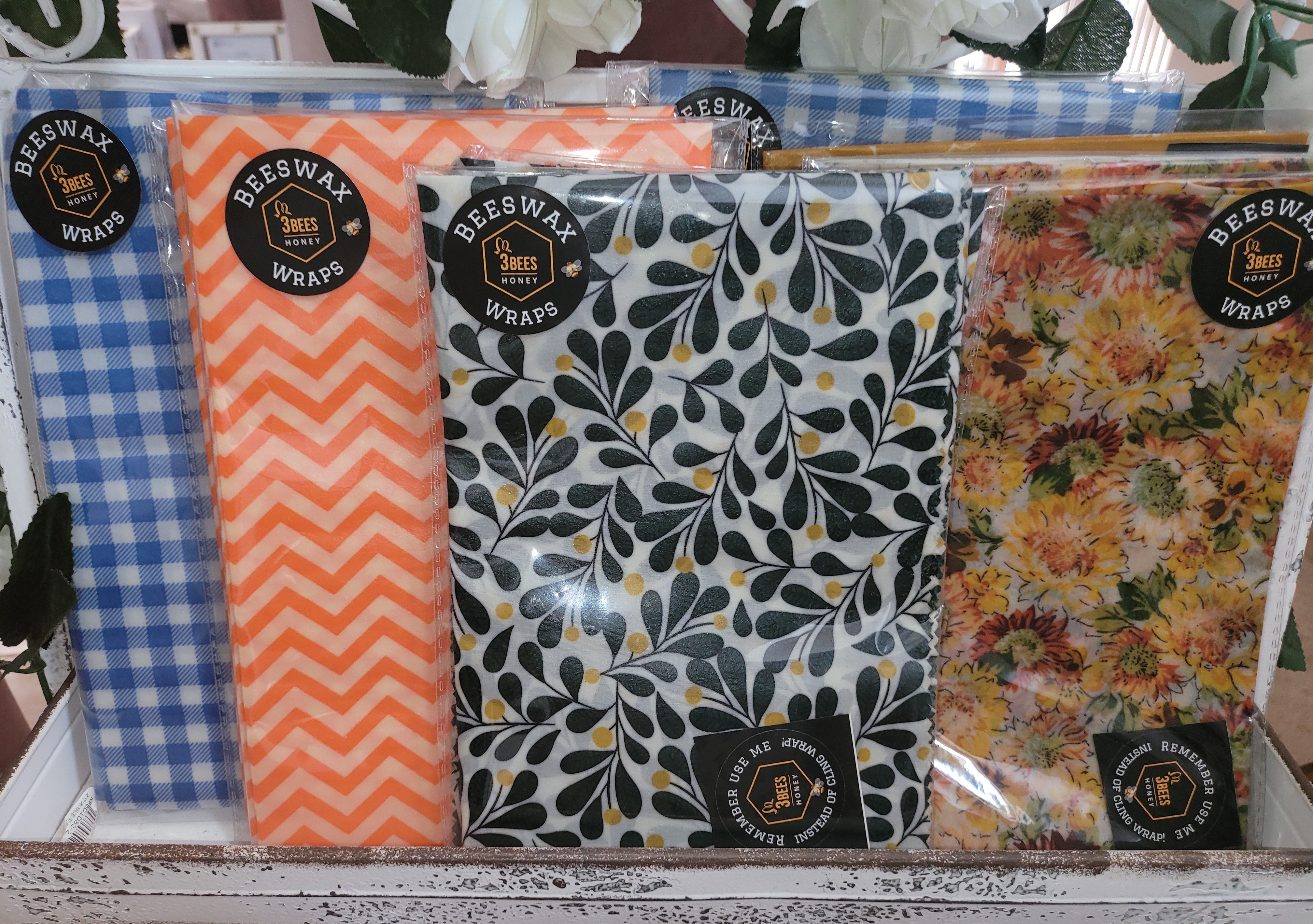 3Bees Honey Beeswax Wraps