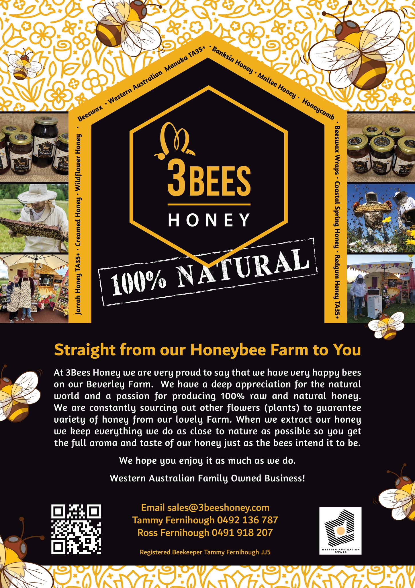 3Bees Honey Mallee Honey