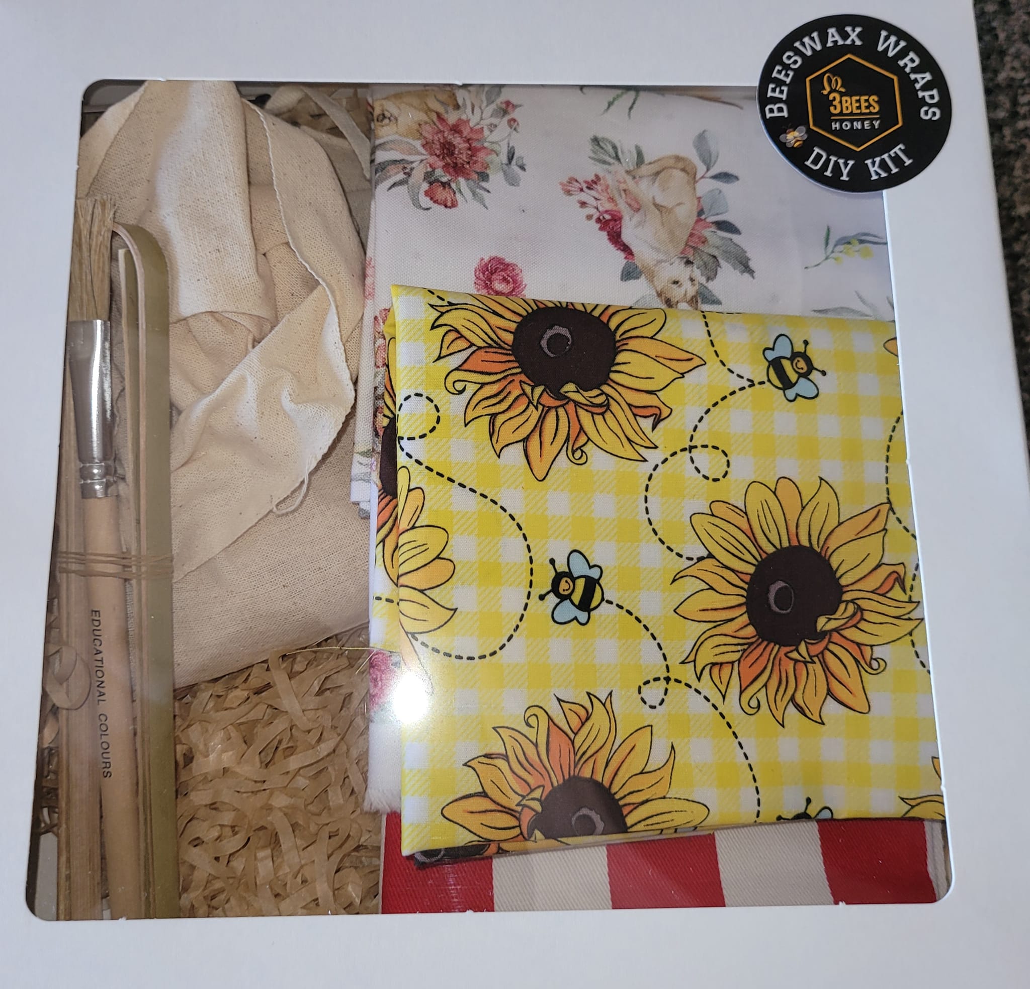 3Bees Honey Beeswax Wraps DIY Pack