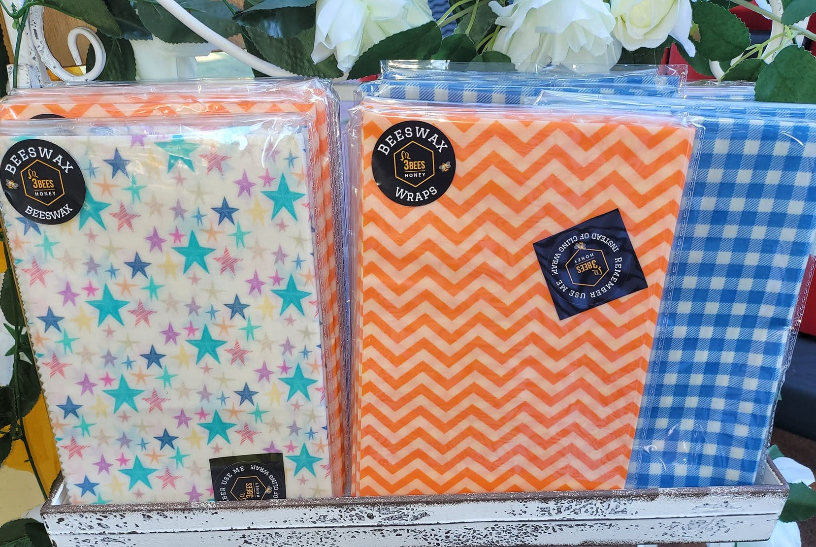 3Bees Honey Beeswax Wraps